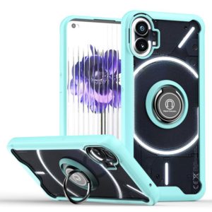 For Nothing Phone 1 Q Shadow 1 Series TPU + PC Phone Case with Ring Holder(Sky Blue) (OEM)