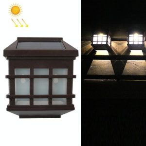 5180113 Solar Outdoor Waterproof Panes Wall Light(Warm Light) (OEM)