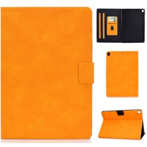 For iPad 10.2 / Air (2019) / Pro 10.5 Cowhide Texture Horizontal Flip Leather Case with Holder & Card Slots & Sleep / Wake-up Function(Khaki) (OEM)