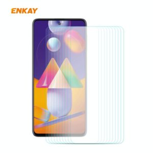 For Samsung Galaxy M31s 10 PCS ENKAY Hat-Prince 0.26mm 9H 2.5D Curved Edge Tempered Glass Film (ENKAY) (OEM)