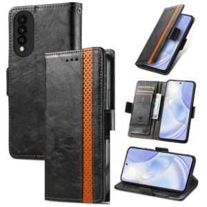For Huawei nova 8 SE Youth CaseNeo Business Splicing Dual Magnetic Buckle Horizontal Flip PU Leather Case with Holder & Card Slots & Wallet(Black) (OEM)
