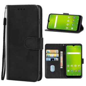 Leather Phone Case For Cricket Icon 3(Black) (OEM)