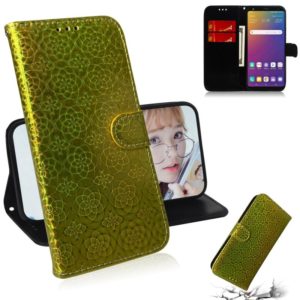 For LG Stylo 5 Solid Color Colorful Magnetic Buckle Horizontal Flip PU Leather Case with Holder & Card Slots & Wallet & Lanyard(Gold) (OEM)