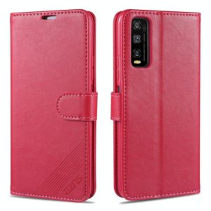 For Vivo Y70s / Y51s AZNS Sheepskin Texture Horizontal Flip Leather Case with Holder & Card Slots & Wallet(Red) (AZNS) (OEM)