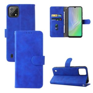 For Blackview A55 Skin Feel Magnetic Buckle Leather Phone Case(Blue) (OEM)