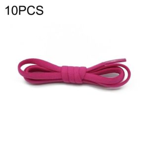 10 PCS Stretch Spandex Non Binding Elastic Shoe Laces (Rose Red) (OEM)
