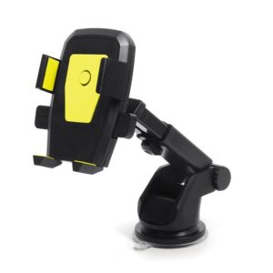 Car Telescopic Rod Automatic Lock Mobile Phone Bracket(A Yellow) (OEM)