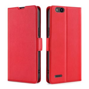For ZTE Tempo X / N9137 Ultra-thin Voltage Side Buckle Flip Leather Case(Red) (OEM)
