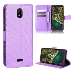 For Nokia C100 Diamond Texture Leather Phone Case(Purple) (OEM)