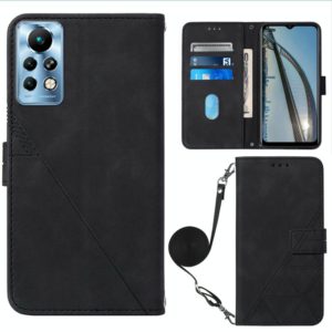 For Infinix Note 11 Pro Crossbody 3D Embossed Flip Leather Phone Case(Black) (OEM)
