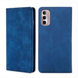 For Motorola Moto G Stylus 5G 2022 Skin Feel Magnetic Horizontal Flip Leather Phone Case(Blue) (OEM)