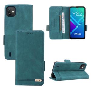 For Wiko Y82 Magnetic Clasp Flip Leather Phone Case(Green) (OEM)