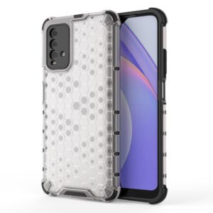 For Xiaomi Redmi 9T Shockproof Honeycomb PC + TPU Case(White) (OEM)