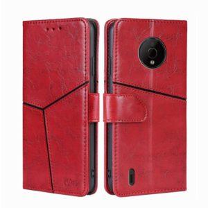 For Nokia C200 Geometric Stitching Horizontal Flip Leather Phone Case(Red) (OEM)