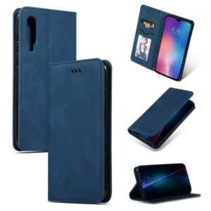 Retro Skin Feel Business Magnetic Horizontal Flip Leather Case for Xiaomi 9(Navy Blue) (lenuo) (OEM)