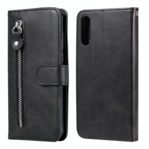 For Sony Xperia L4 Fashion Calf Texture Zipper Horizontal Flip Leather Case with Holder & Card Slots & Wallet Function(Black) (OEM)