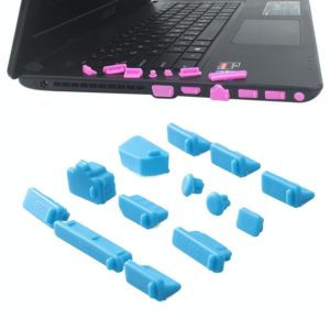 13 in 1 Universal Silicone Anti-Dust Plugs for Laptop(Blue) (OEM)