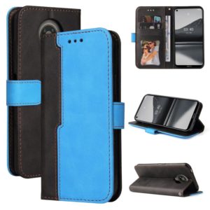 For Nokia 3.4 / 5.4 Business Stitching-Color Horizontal Flip PU Leather Case with Holder & Card Slots & Photo Frame(Blue) (OEM)