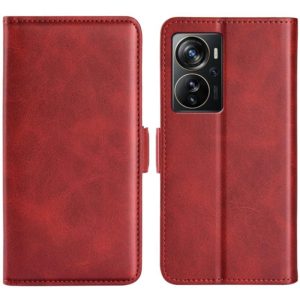 For ZTE Axon 40 Pro Dual-side Magnetic Buckle Horizontal Flip Leather Phone Case(Red) (OEM)