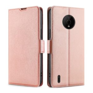 For Nokia C200 Ultra-thin Voltage Side Buckle Horizontal Flip Leather Phone Case(Rose Gold) (OEM)