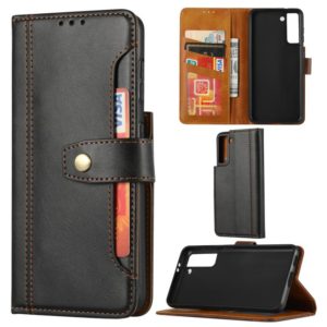 For Samsung Galaxy S30 Plus Calf Texture Double Fold Clasp Horizontal Flip Leather Case with Photo Frame & Holder & Card Slots & Wallet(Black) (OEM)