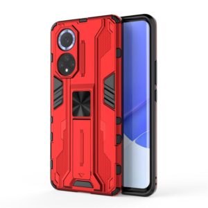 For Huawei nova 9 Supersonic PC + TPU Shock-proof Protective Case with Holder(Red) (OEM)