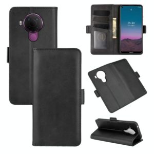 For Nokia 5.4 Dual-side Magnetic Buckle Horizontal Flip Leather Case with Holder & Card Slots & Wallet(Black) (OEM)