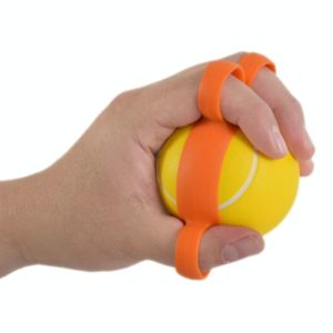 Five-Finger Grip Ball Finger Strength Rehabilitation Training Equipment, Specification: 25 Pound Round (Silicone Sleeve) (OEM)