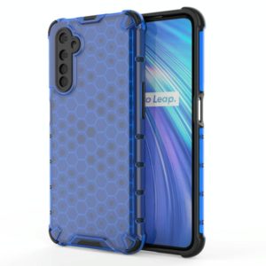 For OPPO Realme 6 Shockproof Honeycomb PC + TPU Case(Blue) (OEM)