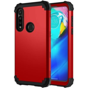 For Motorola Moto G Power 3 in 1 Shockproof PC + Silicone Protective Case(Red + Black) (OEM)