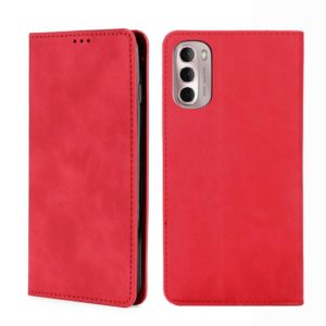 For Motorola Moto G Stylus 5G 2022 Skin Feel Magnetic Horizontal Flip Leather Phone Case(Red) (OEM)