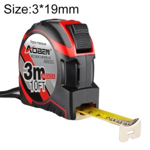 Aoben Retractable Ruler Measuring Tape Portable Pull Ruler Mini Tape Measure, Length: 3m Width: 19mm (OEM)