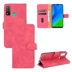 For Huawei P smart 2020 Solid Color Skin Feel Magnetic Buckle Horizontal Flip Calf Texture PU Leather Case with Holder & Card Slots & Wallet(Rose Red) (OEM)