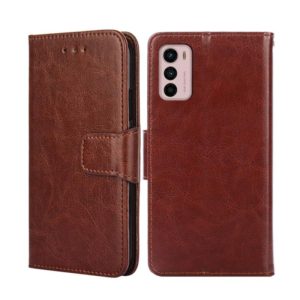 For Motorola Moto G42 4G Crystal Texture Leather Phone Case(Brown) (OEM)
