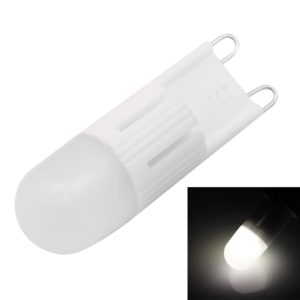 G9 2W 80-100LM Dimmable Ceramic Light Bulb, 1 High Power LED, White Light, AC 220V (OEM)