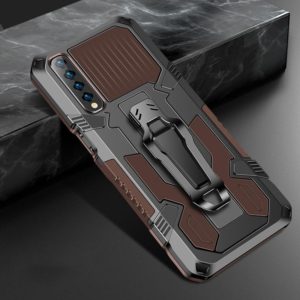 For LG Stylo 7 Machine Armor Warrior Shockproof PC + TPU Protective Case(Coffee) (OEM)