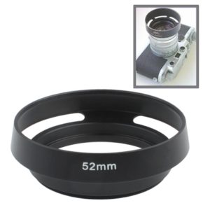 52mm Metal Vented Lens Hood for Leica(Black) (OEM)