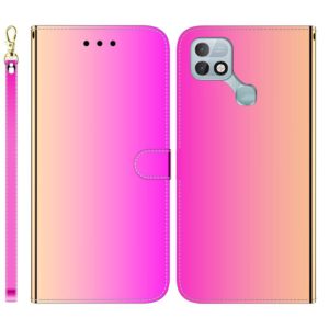 For Infinix Hot 10i / Smart 5 Pro X659B / PR652B / S658E Imitated Mirror Surface Horizontal Flip Leather Phone Case(Gradient Color) (OEM)