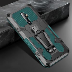 For OPPO Reno2 F Machine Armor Warrior Shockproof PC + TPU Protective Case(Army Green) (OEM)