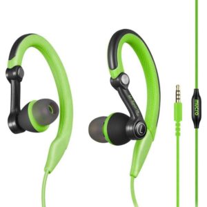 Mucro MB-232 Running In-Ear Sport Earbuds Earhook Wired Stereo Headphones for Jogging Gym(Green) (Mucro) (OEM)