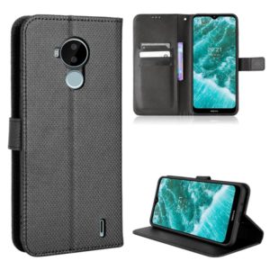 For Nokia C30 Diamond Texture Leather Phone Case(Black) (OEM)