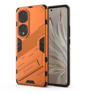 For Honor 70 Pro Punk Armor 2 in 1 PC + TPU Shockproof Case with Invisible Holder(Orange) (OEM)