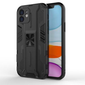 Supersonic PC + TPU Shock-proof Protective Case with Holder For iPhone 11 Pro Max(Black) (OEM)