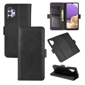 For Samsung Galaxy A32 5G Dual-side Magnetic Buckle Horizontal Flip Leather Case with Holder & Card Slots & Wallet(Black) (OEM)