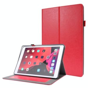 For iPad 10.2 / iPad Pro 10.5 Crazy Horse Texture Horizontal Flip Leather Case with 2-folding Holder & Card Slot(Red) (OEM)