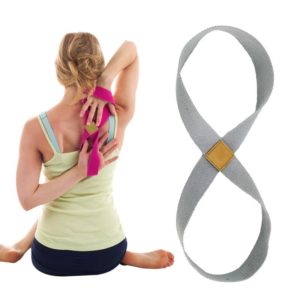 2 PCS Yoga Stretch Belt Cotton Thick Mobius Strip(Gray) (OEM)