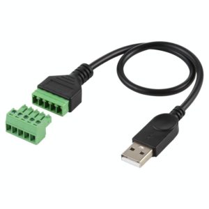USB Male to 5 Pin Pluggable Terminals Solder-free USB Connector Solderless Connection Adapter Cable, Length: 30cm (OEM)