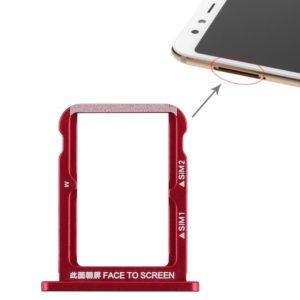 Double SIM Card Tray for Xiaomi Mi 6X (Red) (OEM)