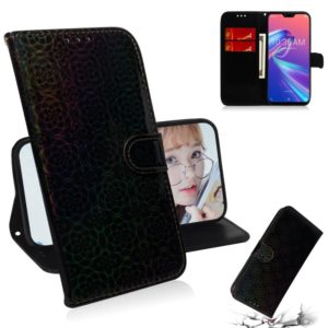 For Zenfone Max Pro (M2) ZB631KL Solid Color Colorful Magnetic Buckle Horizontal Flip PU Leather Case with Holder & Card Slots & Wallet & Lanyard(Black) (OEM)