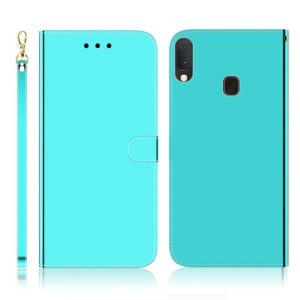 For Galaxy A20e Imitated Mirror Surface Horizontal Flip Leather Case with Holder & Card Slots & Wallet & Lanyard(Mint Green) (OEM)